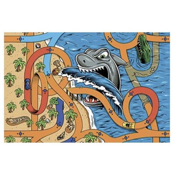 Hot Wheels Floor Puzzle 36 Pieces Large 30X20 Completed NEW - Picture 2 of 7